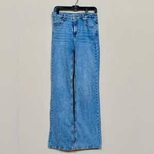 Zara Blue Straight-Leg Cut Jeans